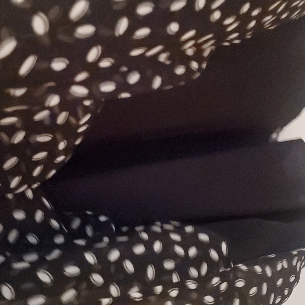 Black Patterned Sheer With Attached Slip - image 4